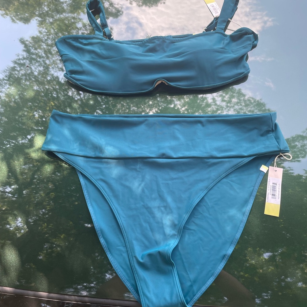 Chic Teal Bikini Set
